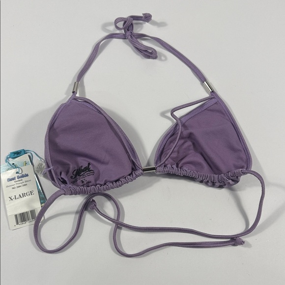 Orchid Shimmer Triangle Bikini Top - Heat - Picture 3 of 6